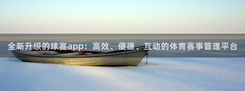 球王会体育平台app：全新升级的球赛app：高效、便捷、互动